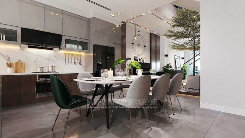 Mẫu đá nhân tạo ốp bếp sang trọng cho nhà chung cư, nhà phố, biệt thự đá ốp bếp cao cấp