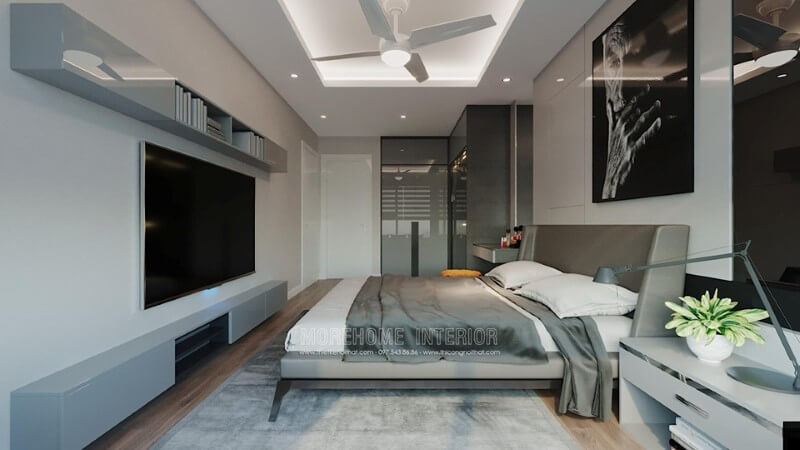 Mẫu giường ngủ gỗ công nghiệp đẹp lung linh, không lo lỗi thời Mẫu nội thất chung cư đẹp