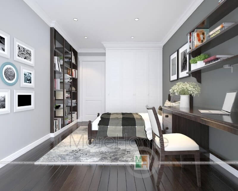 Nội thất phòng ngủ con ấn trượng và trẻ trung với giường ngủ hiện đại đẹp Mẫu nội thất chung cư đẹp