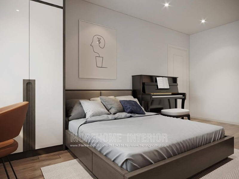 Giường ngủ chung cư gỗ công nghiệp Giường ngủ chung cư gỗ công nghiệp