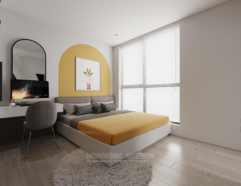 Giường ngủ chung cư gỗ công nghiệp Giường ngủ chung cư gỗ công nghiệp