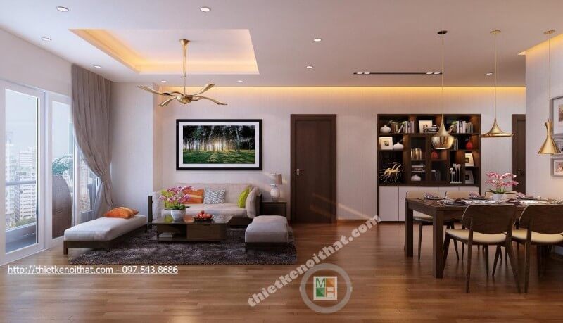 Mẫu cửa gỗ hiện đại được nhiều khách hàng lựa chọn cho căn hộ chung cư nhà mình