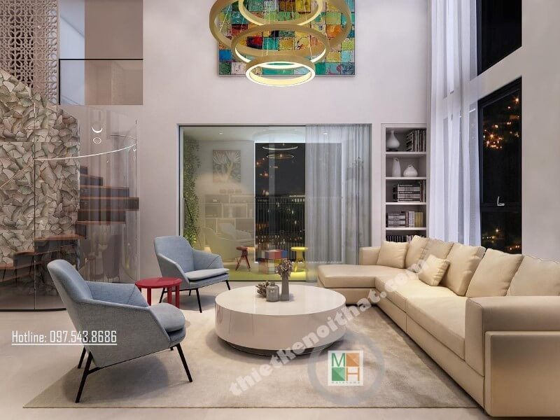 Thiết kế nội thất căn hộ Hà Đô cao cấp phong cách hiện đại