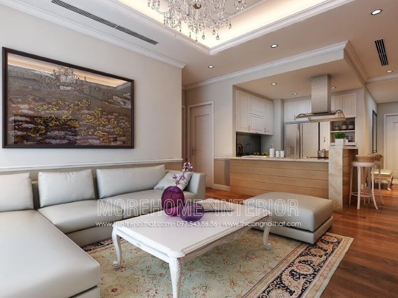 Bàn trà MH-TCD005 gỗ tự nhiên trang trí phòng khách chung cư, biệt thự nhẹ nhàng