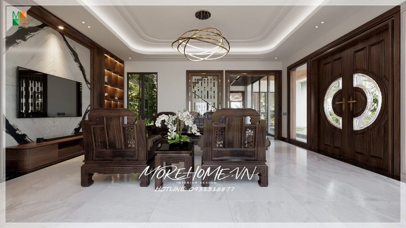 Cửa chính 2 cánh gỗ tự nhiên kính hiện đại nội thất quan trọng, giá trị sử dụng và thẩm mỹ cao