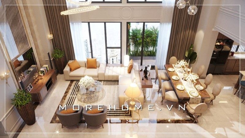 Ấn tượng với mẫu thiết kế mẫu phòng khách biệt thự đẹp sang trọng và tinh tế cho không gian sống của mọi gia đình.