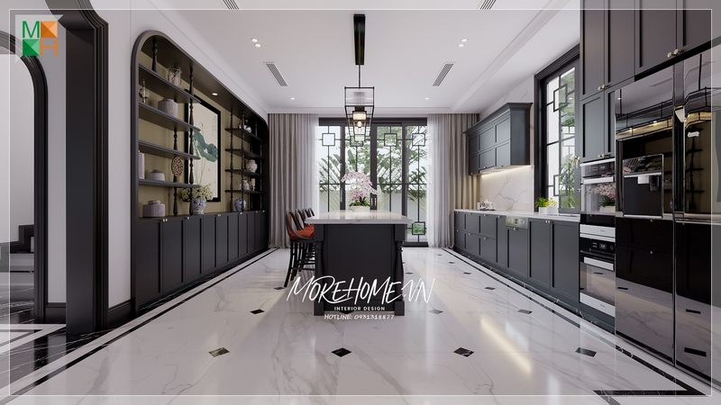 Đá lát nền có tính sáng bóng, bền đẹp và dễ dàng vệ sinh, giúp không gian căn phòng trở nên sáng đẹp hơn và lau chùi cũng đơn giản hơn.